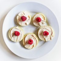 Manzanas con crema queso